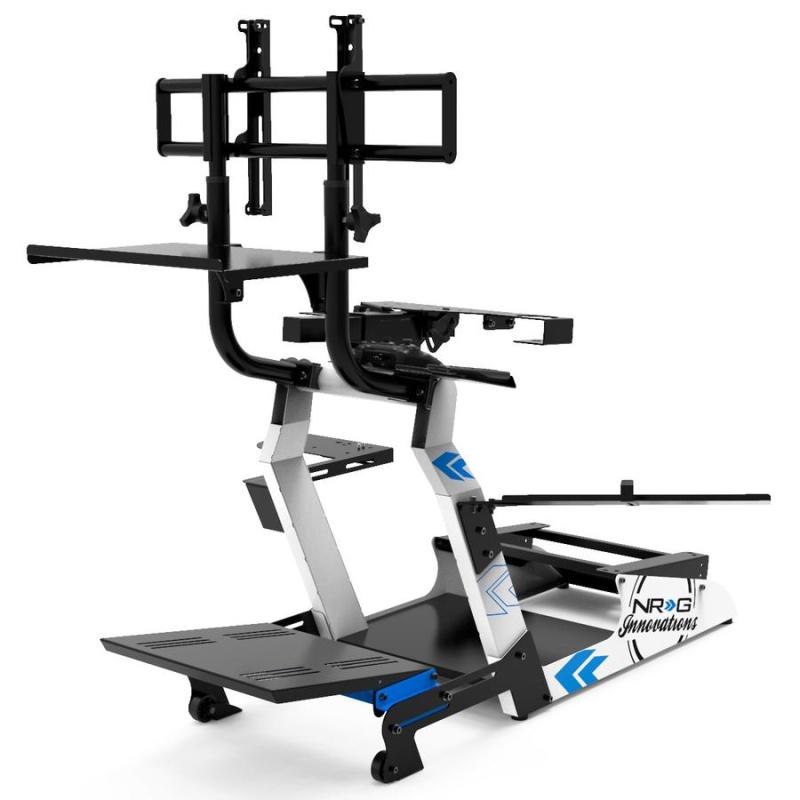 Load image into Gallery viewer, NRG Racing Simulator Stand for Logitech, Thrustmaster, and Fanatec
