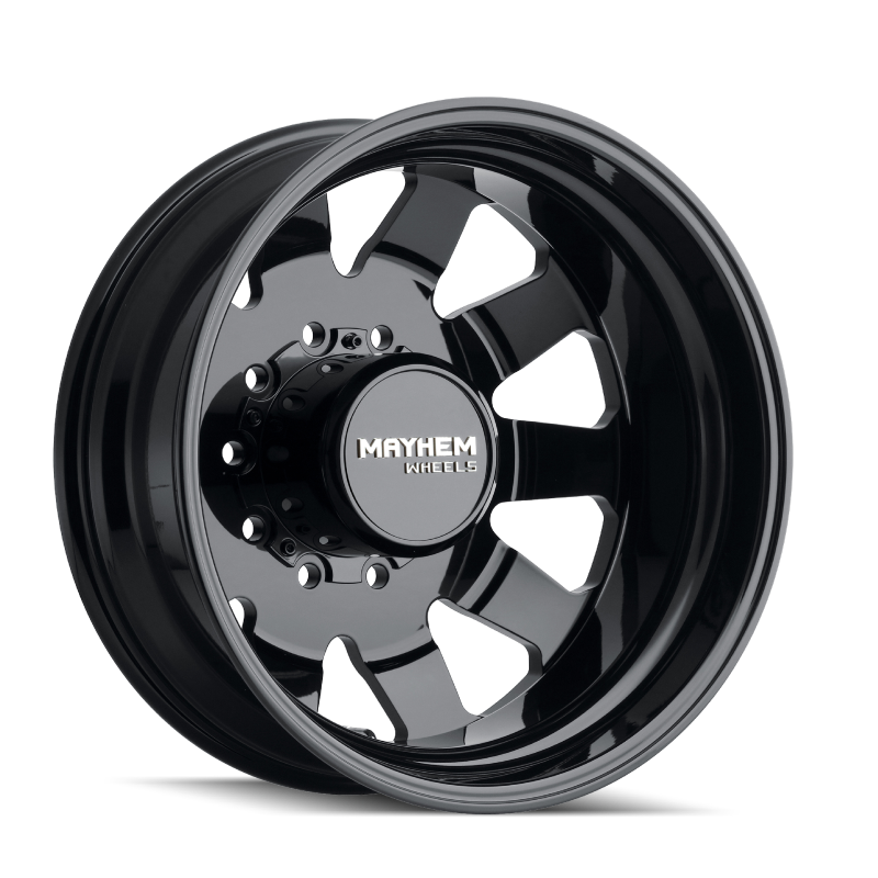 Load image into Gallery viewer, Mayhem 8181 Challenger Dually 22x8.25 / 10x225 BP / 169mm Offset / 170.1mm Hub Full Black Wheel

