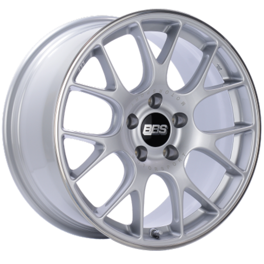 BBS CH-R 20x10 5x112 ET18 CB66.5 Brilliant Silver Polished Rim Protector Wheel