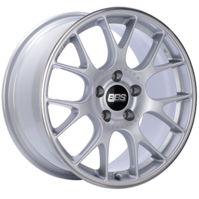 BBS CH-R 20x8.5 5x112 ET40 Brilliant Silver Polished Rim Protector Wheel -82mm PFS/Clip Required