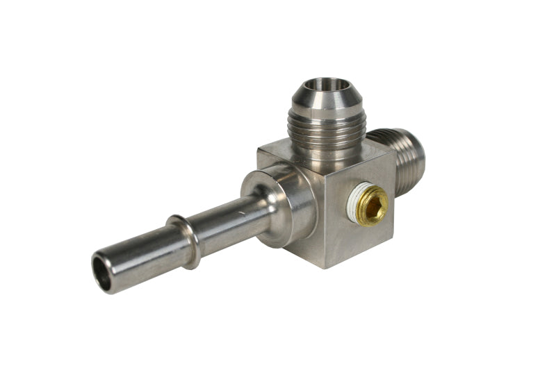 Load image into Gallery viewer, Aeromotive 3/8 Male Quick Connect Tee Fitting
