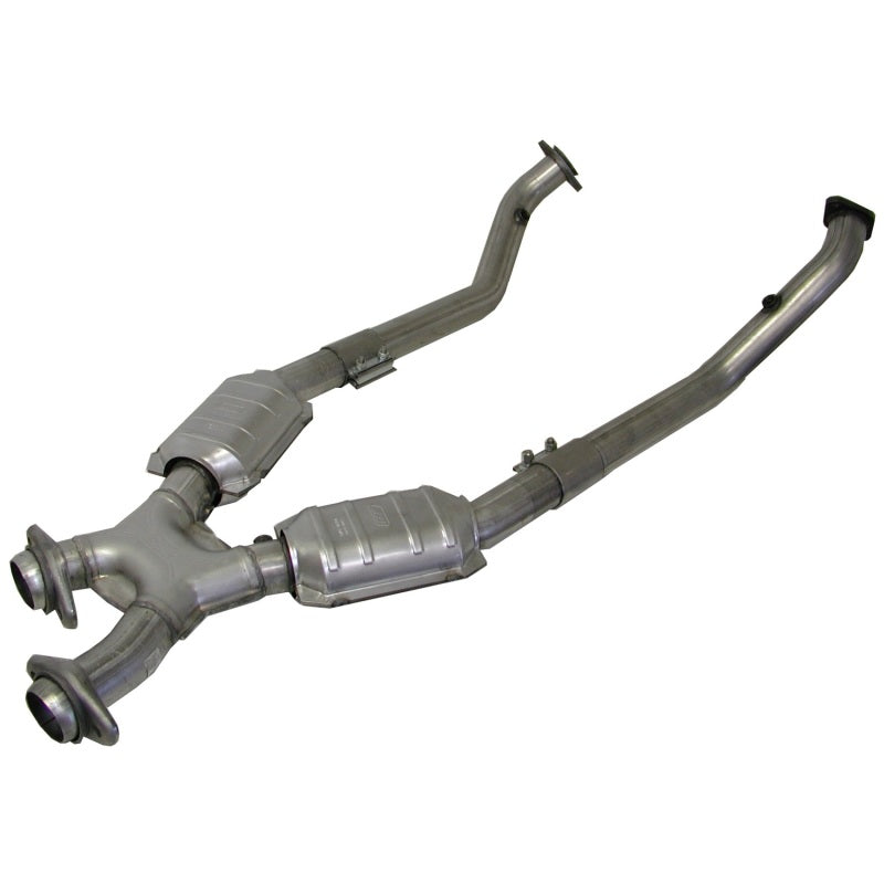 Load image into Gallery viewer, BBK 96-98 Mustang 4.6 Cobra High Flow X Pipe With Catalytic Converters - 2-1/2
