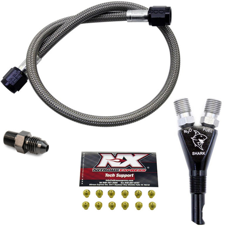 Load image into Gallery viewer, Nitrous Express Shark SHO 400 HP EFI Nozzle w/2ft SHO Hose
