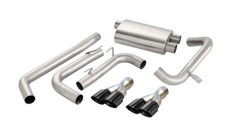 Load image into Gallery viewer, Corsa 1998-2002 Chevrolet Camaro Convertible Z28 5.7L V8 LS1 Black Tip Sport Cat-Back Exhaust
