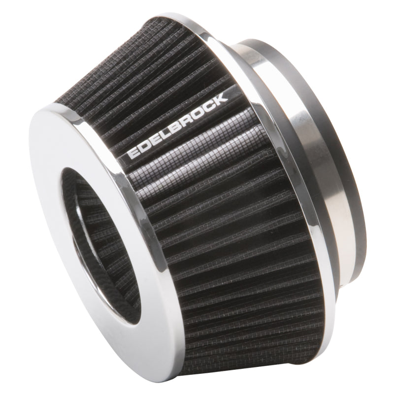 Load image into Gallery viewer, Edelbrock Air Filter Pro-Flo Series Conical 3 7In Tall Black/Chrome
