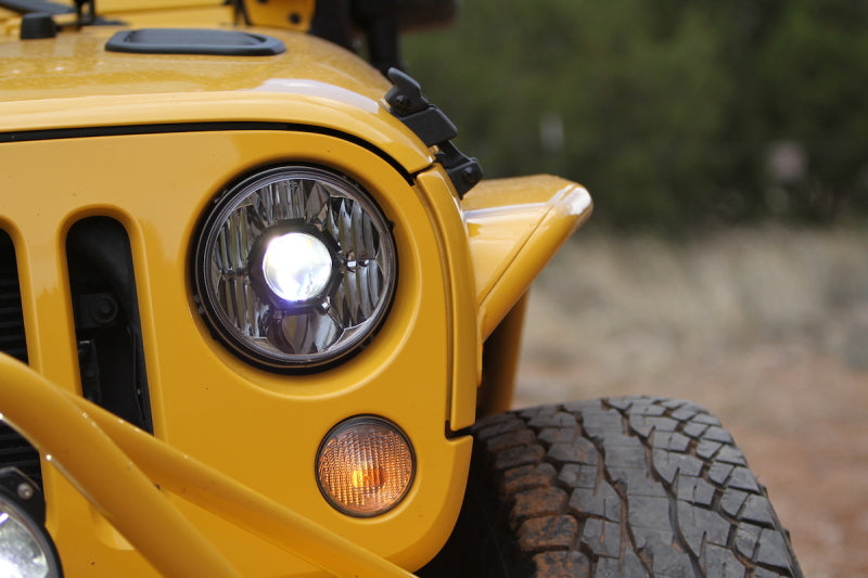 Load image into Gallery viewer, KC HiLiTES 07-18 Jeep JK (Not for Rubicon/Sahara) 7in. Gravity LED Pro DOT Headlight (Pair Pack Sys)
