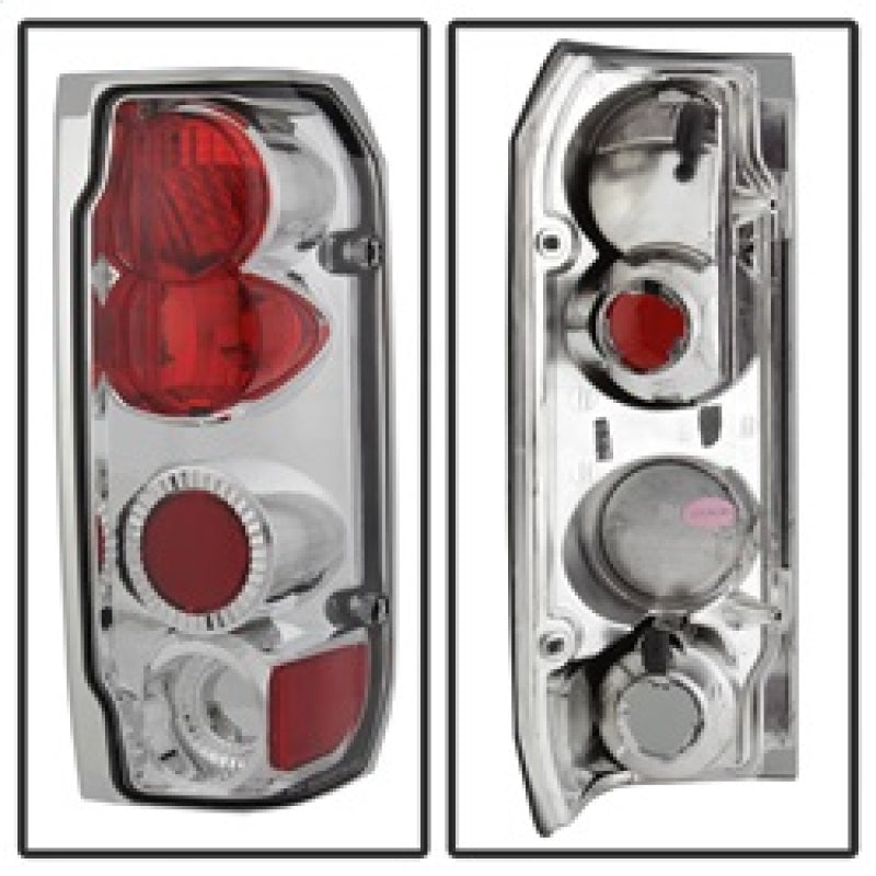Load image into Gallery viewer, Spyder Ford F150 87-96/Ford Bronco 88-96 Euro Style Tail Lights Chrome ALT-YD-FF15089-C
