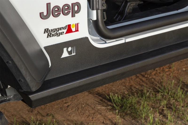 Load image into Gallery viewer, Rugged Ridge XHD Rock Sliders 18-20 Jeep Wrangler JL 4 Door
