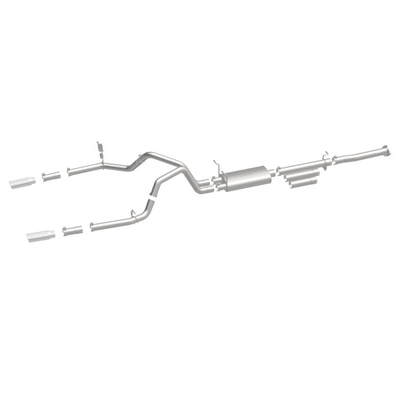 Load image into Gallery viewer, MagnaFlow Stainless Cat-Back Exhaust 2015 Chevy Silverado 2500HD 6.0L Dual Split Rear Exit 4in
