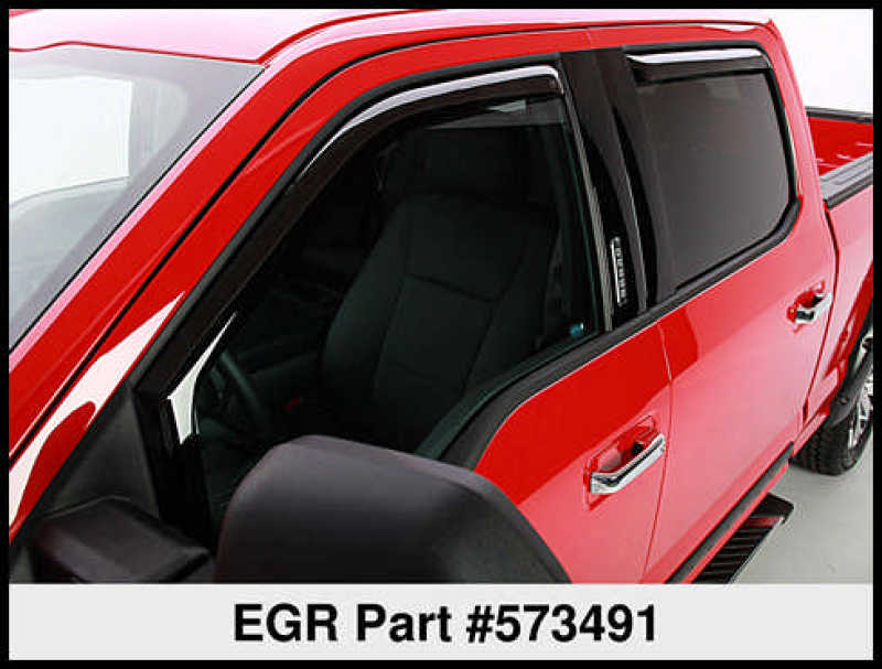 Load image into Gallery viewer, EGR 15-23 Ford F150 Crew Cab In-Channel Window Visors - Set of 4 (573491)
