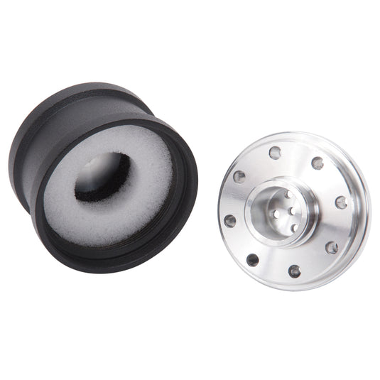 Edelbrock Billet Aluminum Breather w/ Black Powder Coat Finish