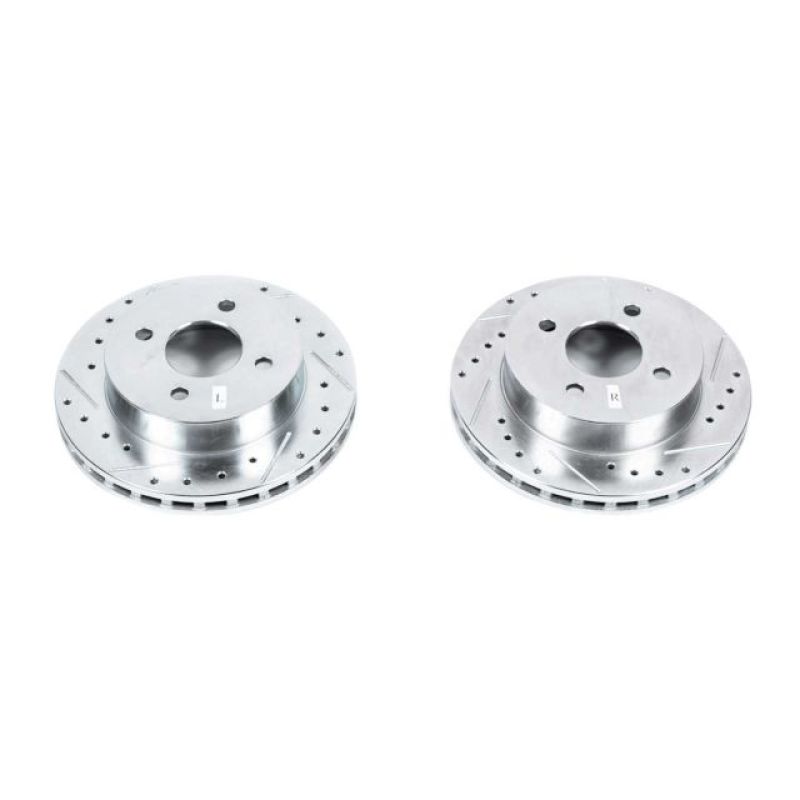 Load image into Gallery viewer, Power Stop 1993 Ford Mustang Rear Evolution Drilled &amp; Slotted Rotors - Pair
