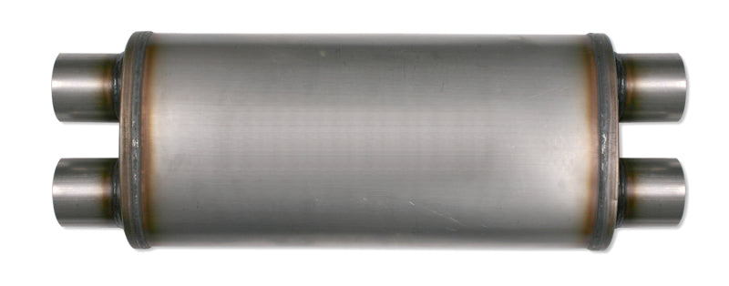 Load image into Gallery viewer, Diamond Eye Muffler 3-1/2in DL IN/DL OUT 22in BODY 28in OVERALL OVAL
