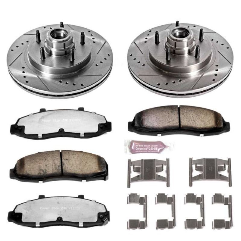 Load image into Gallery viewer, Power Stop 97-00 Ford F-150 Front Z36 Truck &amp; Tow Brake Kit
