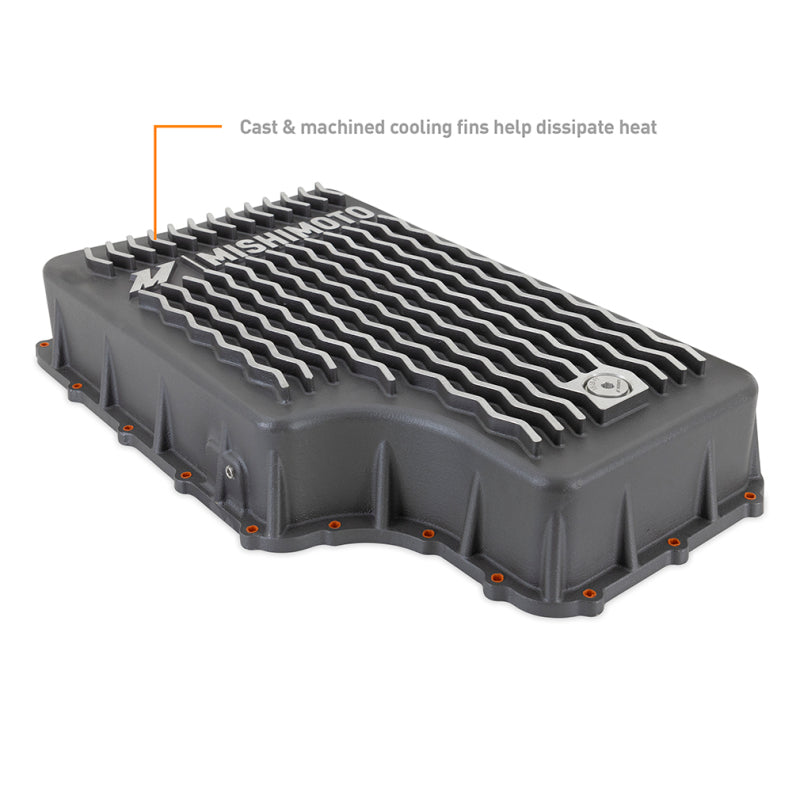 Load image into Gallery viewer, Mishimoto 2011+ Powerstroke 6R140 Transmission Pan - Cast - GR
