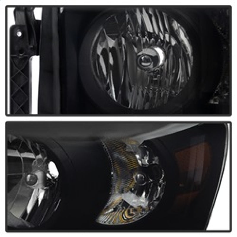 Load image into Gallery viewer, Xtune Dodge Ram 1500 06-08 Amber Crystal Headlights Black Smoked HD-JH-DR06-AM-BSM
