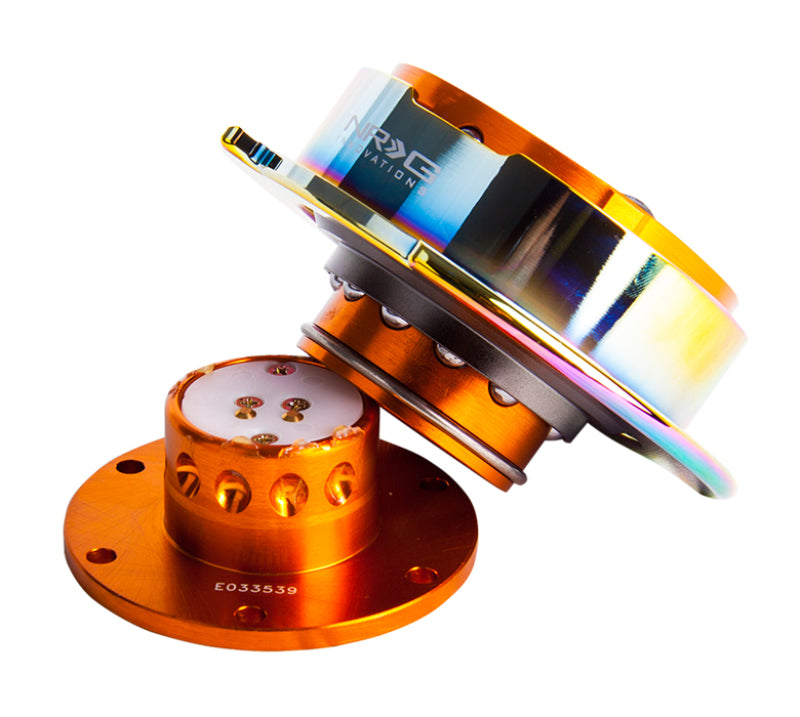 Load image into Gallery viewer, NRG Quick Release Gen 2.5 - Rose Gold Body / Neochrome Ring
