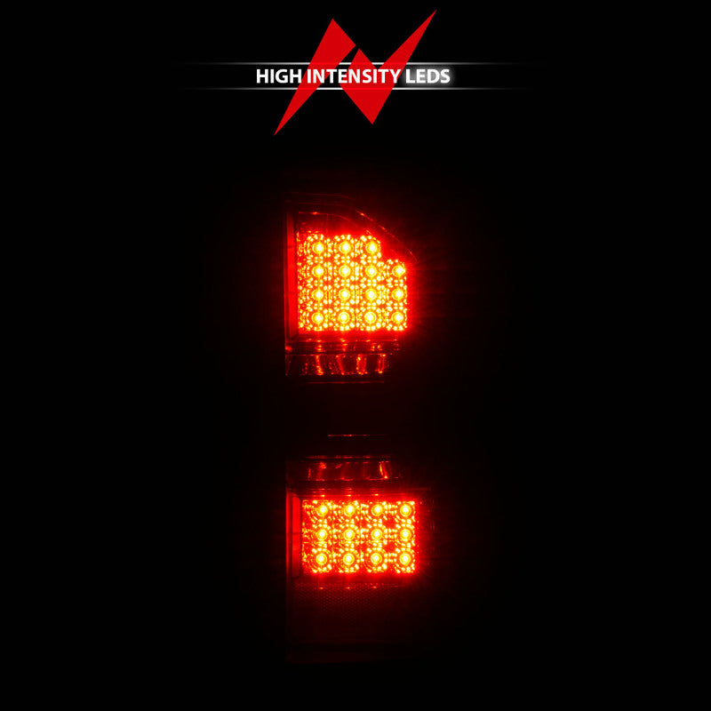 Load image into Gallery viewer, ANZO 2014-2018 GMC Sierra LED Tail Lights Black Housing Smoke Lens
