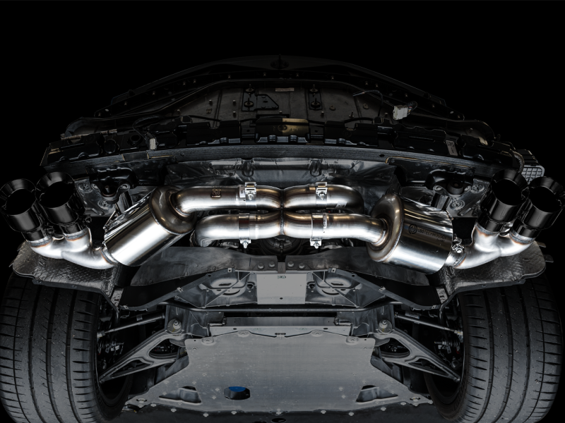 Load image into Gallery viewer, AWE Tuning 2020 Chevrolet Corvette (C8) Touring Edition Exhaust - Quad Diamond Black Tips
