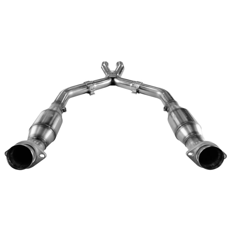 Load image into Gallery viewer, Kooks 05-10 Ford Mustang GT 2 1/2in x 2 1/2in OEM Exhaust GREEN Cat X Pipe
