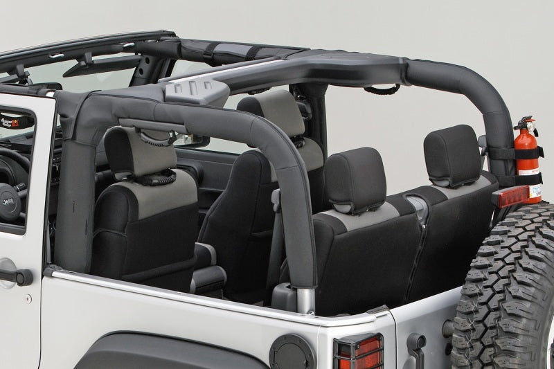 Load image into Gallery viewer, Rugged Ridge Roll Bar Cover Black Polyester 07-18 Jeep Wrangler JK
