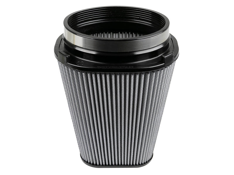 Load image into Gallery viewer, aFe MagnumFLOW Pro Dry S Air Filter (7.5x5.5in) F x (9x7in) B x (5.75x3.75in) T (Carbon) x 10in H
