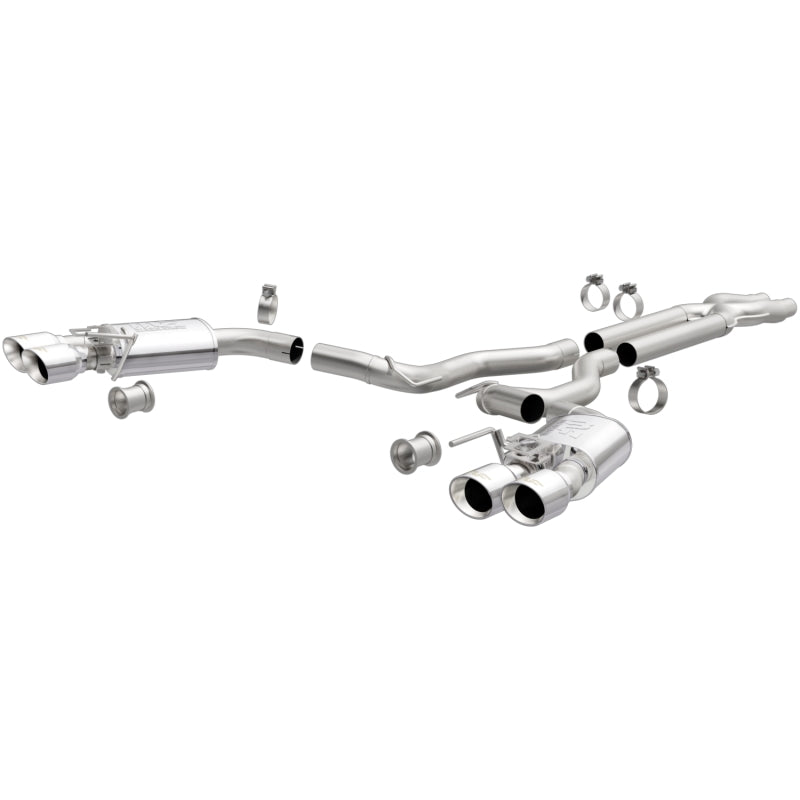 Load image into Gallery viewer, MagnaFlow SYS Cat-Back 2018 Ford Mustang GT 5.0L Competition Dual Exit Polished 4in Tips
