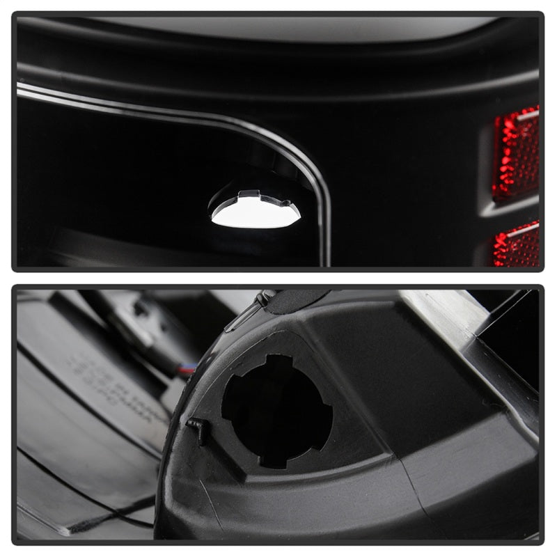 Load image into Gallery viewer, Spyder Dodge Ram 2013-2014 Light Bar LED Tail Lights - All Black ALT-YD-DRAM13V2-LED-BKV2
