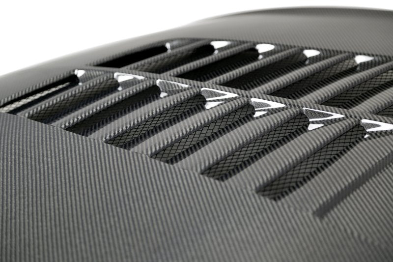 Load image into Gallery viewer, Anderson Composites 18-19 Ford Mustang Double Sided Type-GT5 Carbon Fiber Hood

