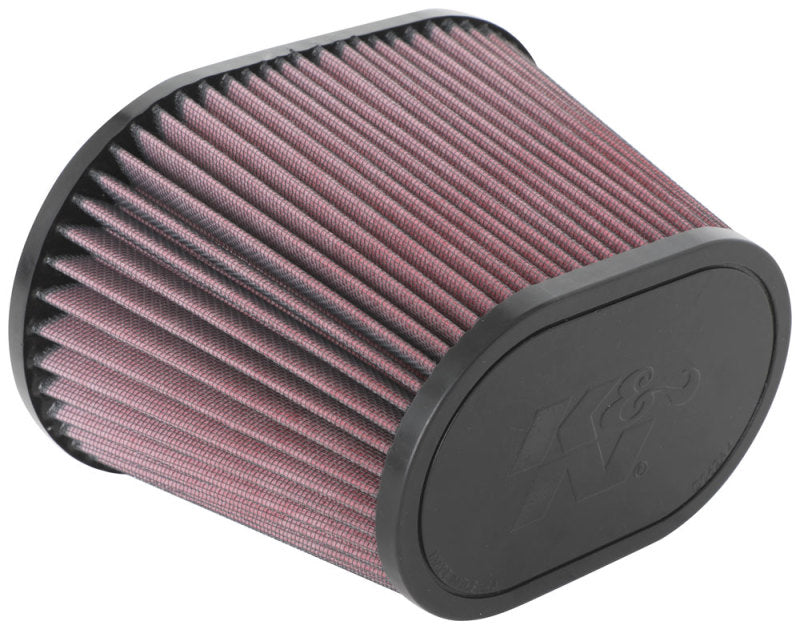 Load image into Gallery viewer, K&amp;N Universal Clamp-On Air Filter 3.5in Flg ID x 8.5x5.25in B OD x 6.25x4in T OD x 5.5in H
