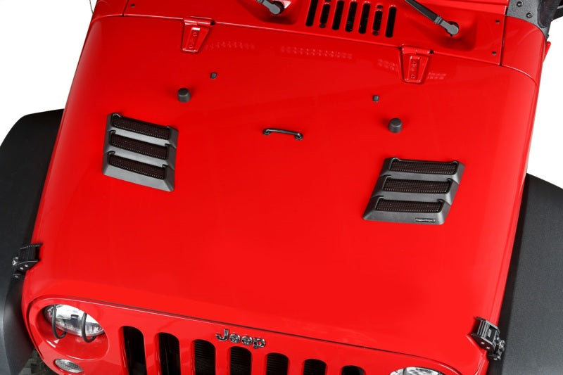 Load image into Gallery viewer, Rugged Ridge Performance Hood Vents 97-18 Jeep Wrangler
