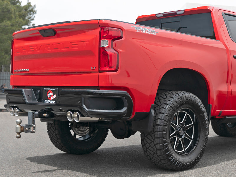 Load image into Gallery viewer, aFe Vulcan Series 3in 304SS Exhaust Cat-Back Exh w/ Pol Tips 2019 GM Silverado / Sierra 1500 V8-5.3L
