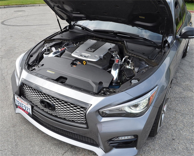 Load image into Gallery viewer, Injen 14 Infiniti Q50 3.7L V6 Black Dual Short Ram Intake w/ MR Techn and Heat Shields
