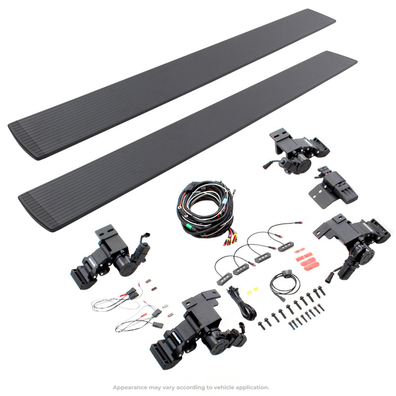Load image into Gallery viewer, RealTruck 22-24 Toyota Tundra DC 4dr VoltStep Electric Running Board Kit (No Drill) - Tex. Blk
