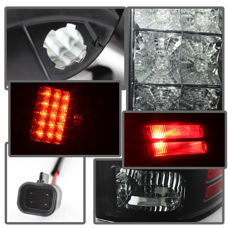 Load image into Gallery viewer, Spyder Dodge Ram 1500 13-14 13-14 LED Tail Lights LED Model only - Blk Smke ALT-YD-DRAM13-LED-BSM
