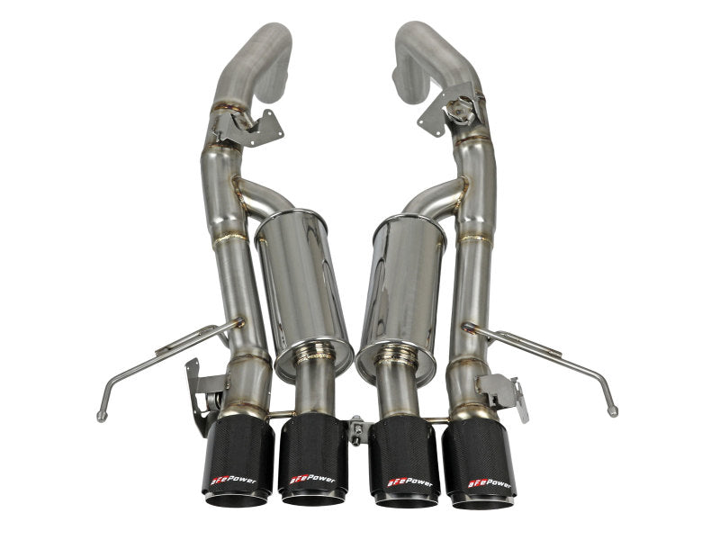 Load image into Gallery viewer, aFe MACH Force-Xp Axle-Back Exhaust System w/ Carbon Fiber Tips Chevrolet Corvette (C7) 14-19 6.2L
