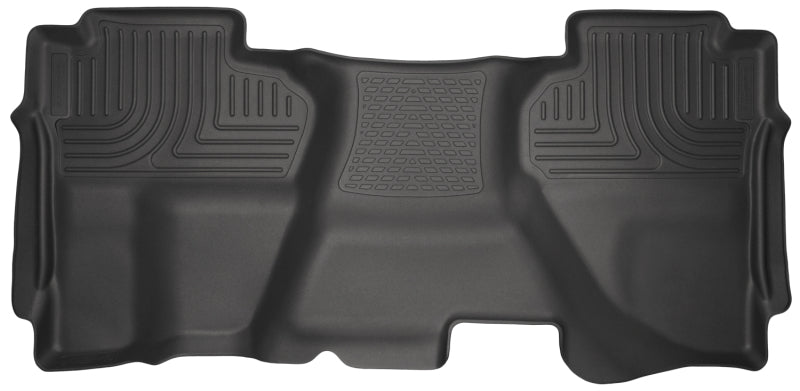 Load image into Gallery viewer, Husky Liners 07-13 Chevrolet Silverado 1500 Ext Cab WeatherBeater Black 2nd Seat Floor Liners
