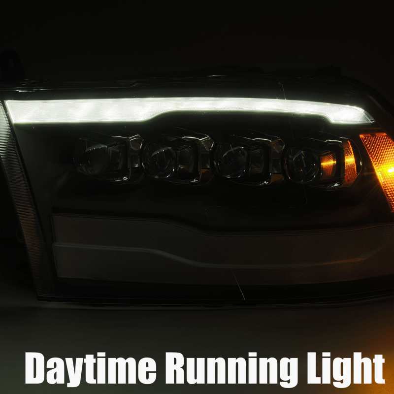 Load image into Gallery viewer, AlphaRex 09-18 Dodge Ram 1500HD NOVA LED Projector Headlights Plank Style Design Alpha Black w/DRL
