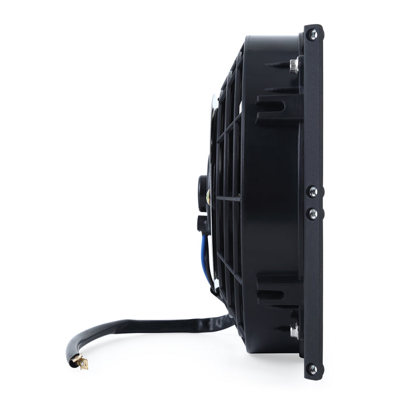 Load image into Gallery viewer, Mishimoto Universal 10in. Heavy-Duty Oil Cooler Fan Shroud - Micro Wrinkle Black
