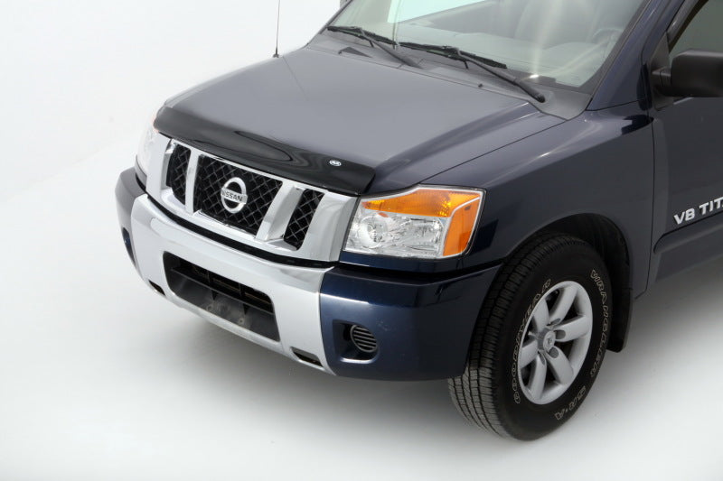 Load image into Gallery viewer, AVS 04-15 Nissan Armada Bugflector Medium Profile Hood Shield - Smoke
