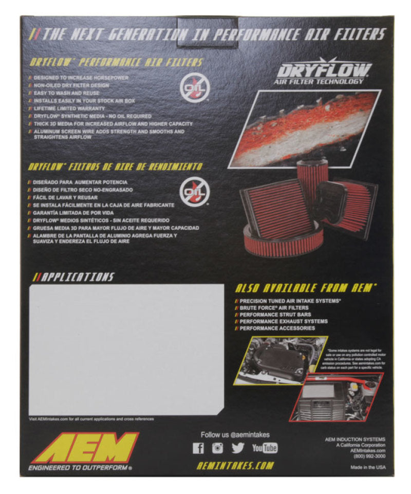 Load image into Gallery viewer, AEM 10-19 Toyota 4 Runner V6-4.0L F/I DryFlow Filter
