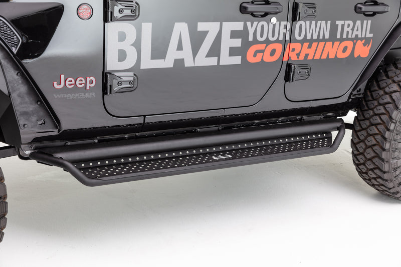 Load image into Gallery viewer, Go Rhino Dominator Extreme D1 Side Steps - Tex Blk - 87in
