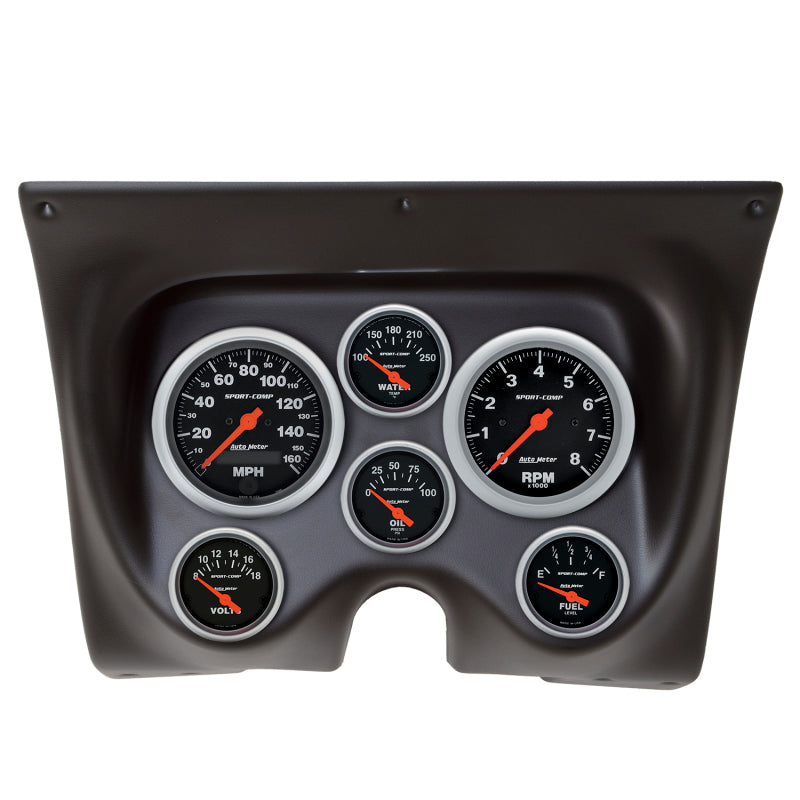 Load image into Gallery viewer, Autometer Sport-Comp 67-68 Camaro/Firebird Dash Kit 6pc Tach / MPH / Fuel / Oil / WTMP / Volt
