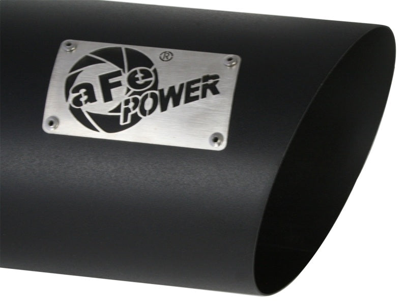 Load image into Gallery viewer, aFe MACHForce XP Exhausts Tips SS-304 EXH Tip 4In x 7Out x 18L Bolt-On (blk)
