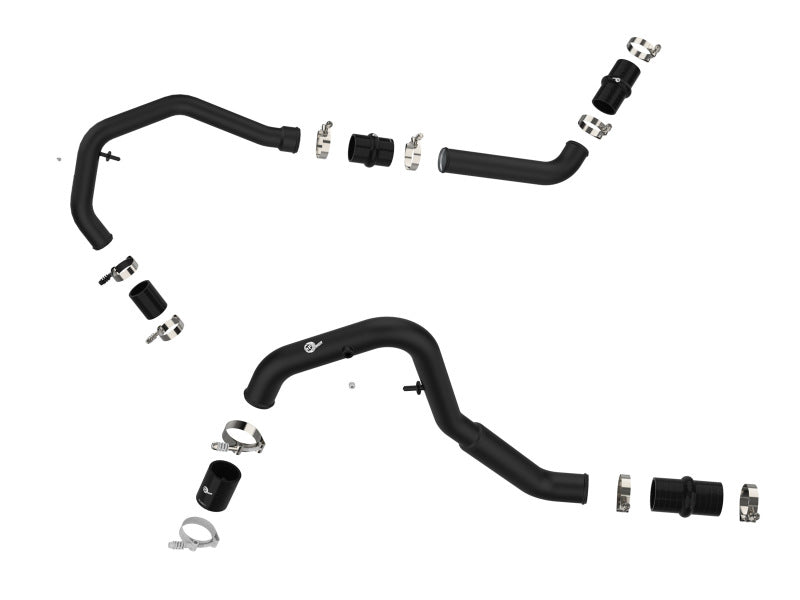 Load image into Gallery viewer, aFe Bladerunner Intercooler Hot Charge Pipe Black 2-2.5in 2021+ Ford F-150 V6-2.7L (tt)
