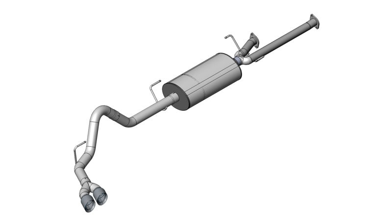 Load image into Gallery viewer, Corsa 2011-2021 Toyota Tundra Double Cab/Crew Max 5.7L V8 Black Sport Cat-Back Exhaust
