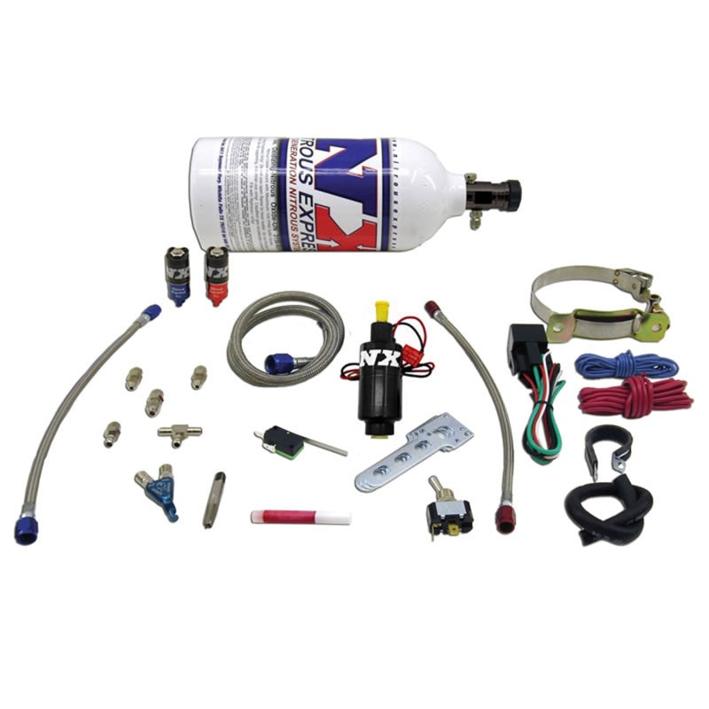 Load image into Gallery viewer, Nitrous Express Single Cyl Piranha Nitrous Kit w/2.5lb Bottle
