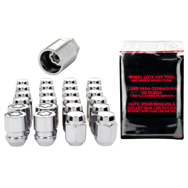 Load image into Gallery viewer, McGard 6 Lug Hex Install Kit w/Locks (Cone Seat Nut) M12X1.25 / 13/16 Hex / 1.28in. L - Chrome
