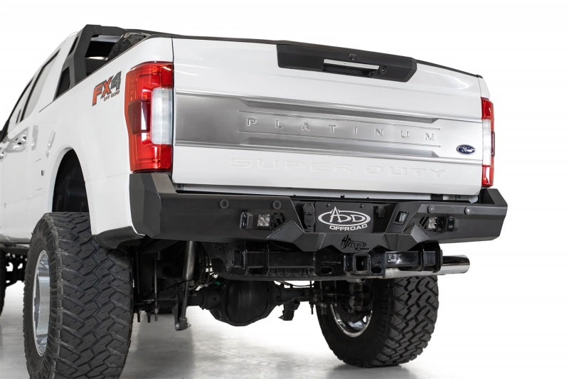 Load image into Gallery viewer, Addictive Desert Designs 17-20 Ford Super Duty Bomber HD Rear Bumper w/ Mounts For Cube Lights
