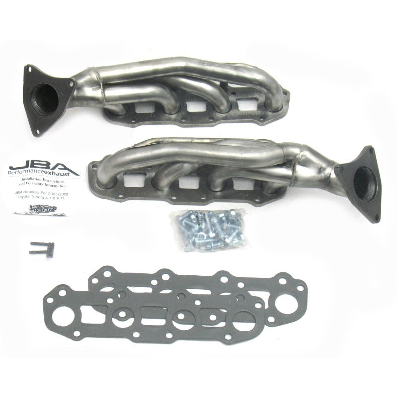 Load image into Gallery viewer, JBA 07-09 Toyota 4.7L V8 1-1/2in Primary Raw 409SS Cat4Ward Header
